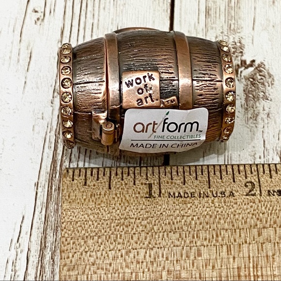 Aged in Oak Wine Barrel Trinket Box - Picture 6 of 10